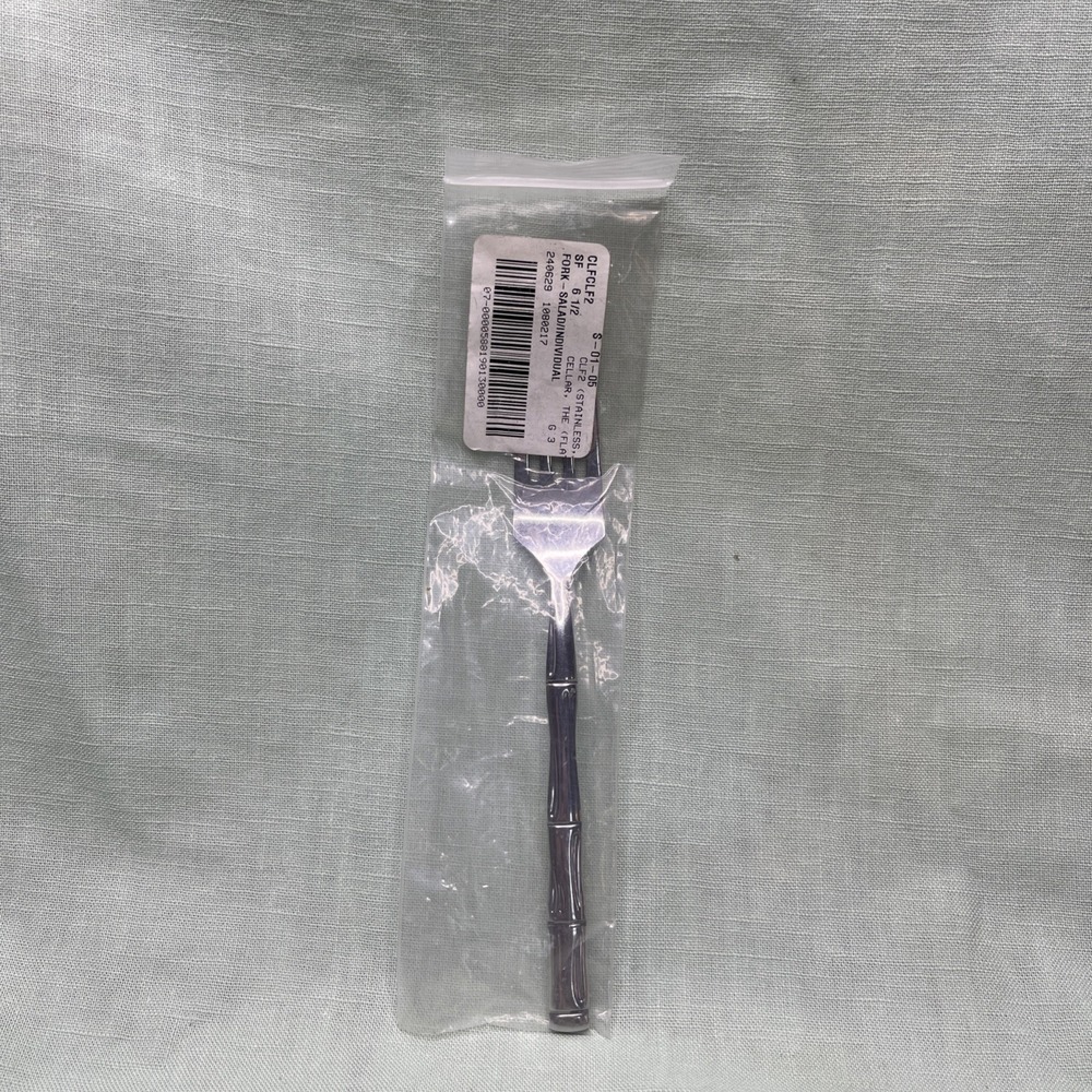 The Cellar Stainless Salad Fork Bamboo Handle Japan CLF2 6.5" Flatware